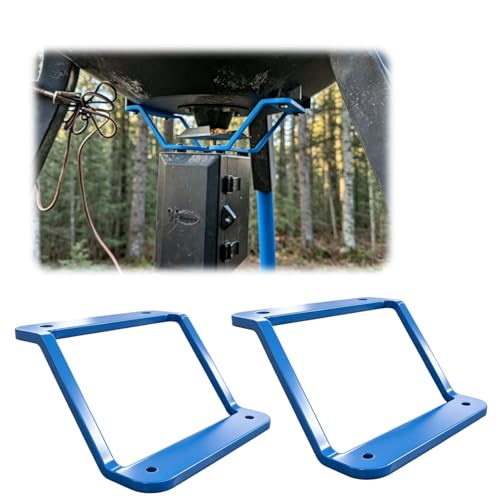 Adjustable Deer Feeder Brackets Compatible with Wildgame Innovations, Heavy Duty Replacement Mount Support Repair Kit for Outdoor Feeding Systems