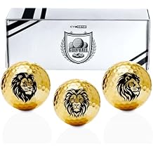 Lion Gifts for Men, Lion Golf Balls Set of 3, Cool Accessories for Golfer, for Golf Lovers