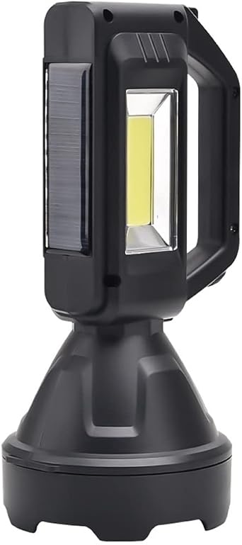 USB/Solar Rechargeable Flashlight Long-Distance Portable Spotlight Outdoor Searchlight Mobile Power Camping Light D 20 * 8.5 * 5.5cm