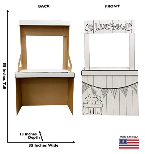 Image of Cardboard People Color Me Lemonade Stand Life Size Cardboard Cutout Standup