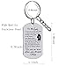 Tag Keychain to Son from Mom Inspirational Words Engraved Always Carry You in My Heart Best Presents For Birthday Christmas