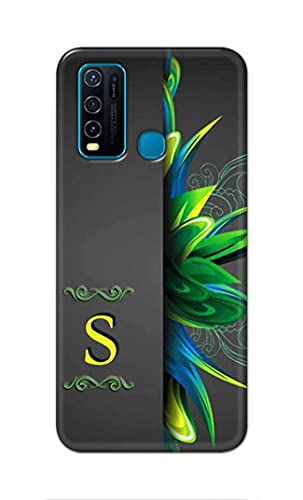 Image of Name II Initial II Letter Alphabet S Hard Back Case Cover for Vivo Y30 / Vivo Y50 Back Cover -(J5) VNS2222