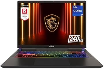 MSI Vector 16 HX AI Gaming Laptop (Intel 20-Core Ultra 7-255HX, RTX 5070 Ti, 16" QHD 240Hz, 96GB DDR5, 4TB Gen4 NVME SSD, Wi-Fi 6E, HDMI, 2xUSB-C/DP 2.1, RGB Backlit Keyboard, Windows 11 Pro)