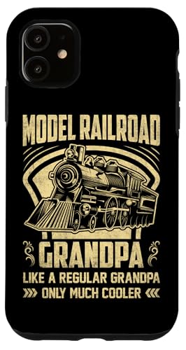 鉄道模型 おじいちゃん Like A Regular Grandpa Only Much Cool スマホケース iPhone 11 用