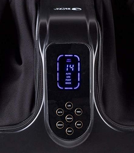 GLOBAL RELAX® | VITALZEN PRO Masażer do stóp i nóg - Czarny - Masaż ugniatający, uciskowy - Refleksologia stóp, przeznaczony do łagodzenia bólu i napięcia mięśni stóp, kostek i łydek.