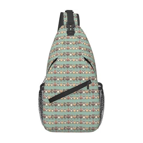 Sac à dos bandoulière hiboux homme antivol et ajusté contre le corps