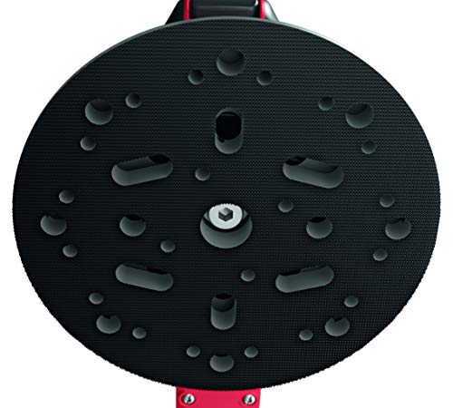 Flex 230/CEE Exzenterschleifer ORE 5-150 EC Set (Schleifmaschine inkl. Koffer + Zubehör, 400 Watt, Hub 5 mm, Schleifteller ø 150 mm, Schleifer mit Klettbefestigung) 486817, rot – Bild 7