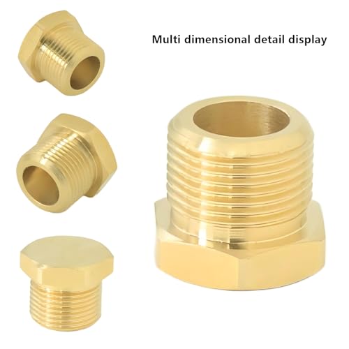 Conector hexagonal de latón de 9/16 pulgadas ideal para juntas de agua caliente 3