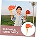 INOOMP 2pcs Themed Party Decor Simulation Toys Artificial Torch Toys Long Torch for Performance