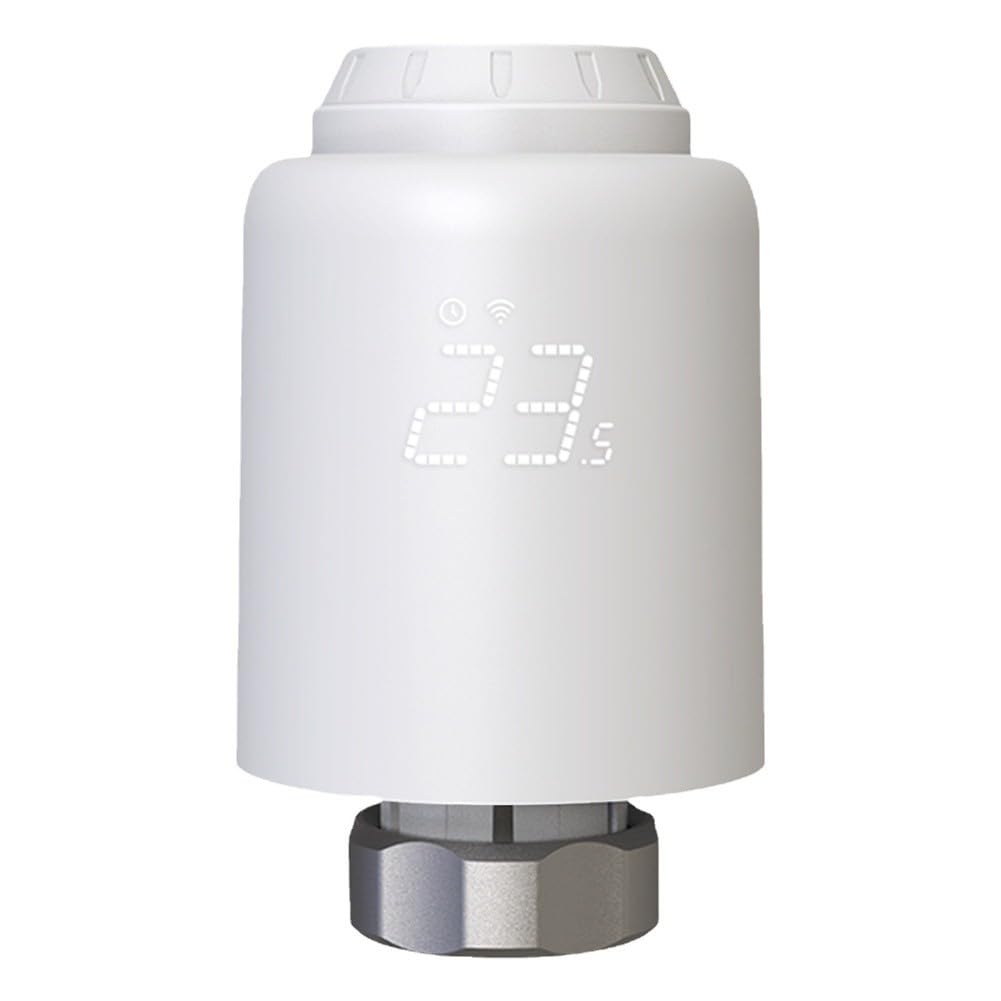 Valvola termostatica astuta del radiatore di Wifi con controllo di app, attivazione vocale e programmazione proammable per i sistemi di Hting della casa astuta