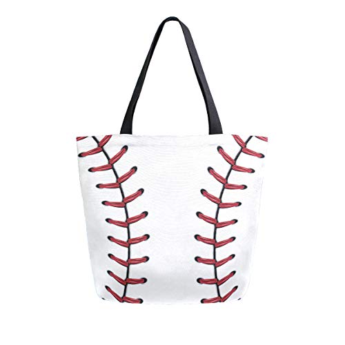 Baseball canvas tote Clearance