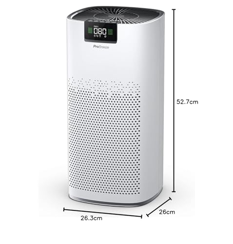 Pro Breeze Purificador de Aire Ultrapotente con Filtro HEPA 13. Con Ionizador y Luz Ultravioleta UV que captura Partículas, Alérgenos y Elimina olores. Para Casa y Habitaciones CADR 460 m³ - imagen 8