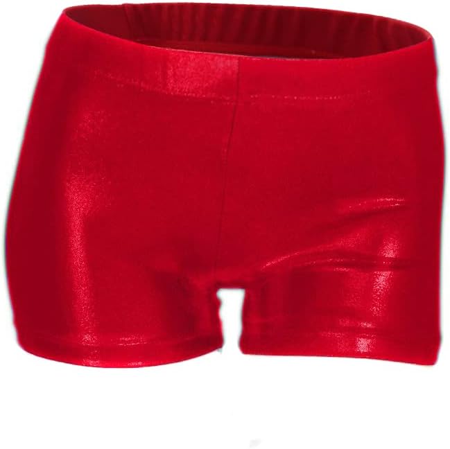 ZIZIAosva Little Big Girls' Sparkle Dance Tumbling Athletic Gymnastics Short 2-14Years