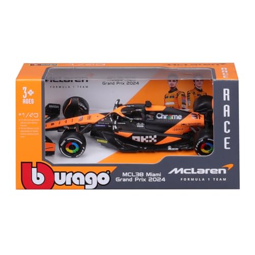 Bburago 1/43 McLaren F1 MCL38 Miami Grand Prix miniatura 7