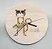Produktbild mengliangpu8190 12" Wood Clock Personalised Clock Cool Clock Boys Clock Wooden Wall Clock