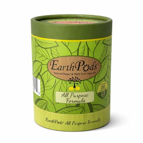 EarthPods® Premium Indoor Plant Food Capsules (100 Count) – Slow-Release Organic Fertilizer Spikes | Specialized Nutrients for Houseplants | Made in USA