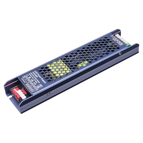 Image of GOMING CE Ultra Thin 12V 200W Power Supply LED Driver | AC 100-130V to DC 12V 16.7A Lighting Transformer Constant Voltage for LED Strip Light