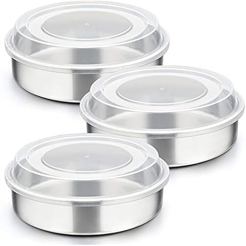 P&P CHEF 8-inch Cake Pan with Lid Set Cover