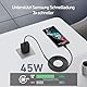 45W USB C Ladegerät Schnellladekabel für Samsung Galaxy S25 S24 S23 S22 S21 S20 fe Ultra S10 S9 S8 A55 A54 A53 A52 A51 A50 A34 A33,2M Ladekabel mit Netzteil Fast Charger Stecker Schnelladegerät Kabel