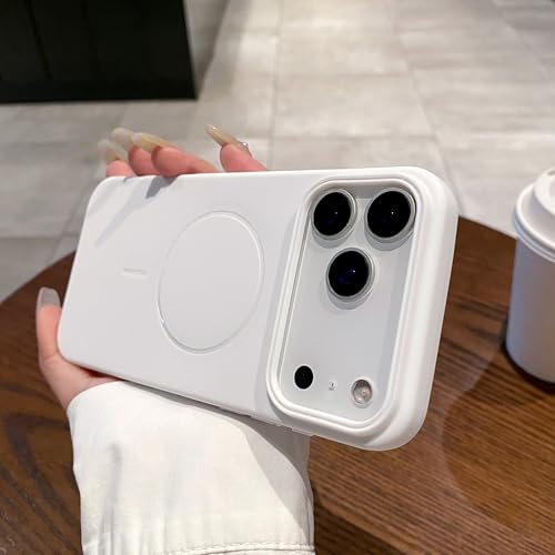 iPhone17 Pro Maxケース 可愛い 全面保護 耐衝撃 マグネット充電対応 マット仕上げ 滑り止め 軽量 薄型 女性向け シンプル 韓国 人気 アイフォン17プロマックス携帯カバー ソフト かわいい レンズ保護 シリコンケース おしゃれ スマホケ