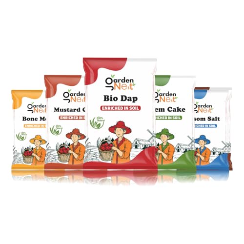 Garden Nest 5-in-1 Super Combo - Neem Cake, BioDap, Mustard Cake,...