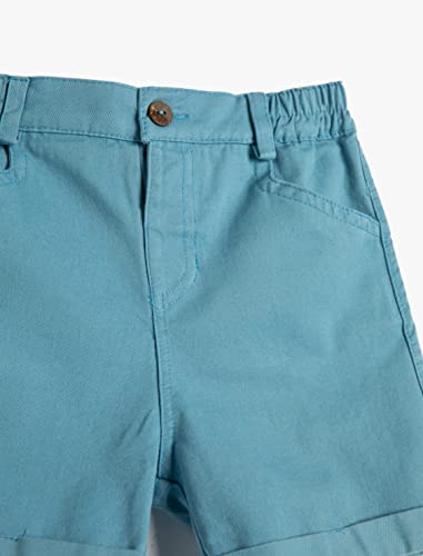 Pantalones cortos para bebés con cintura elástica Koton para días de parque 3