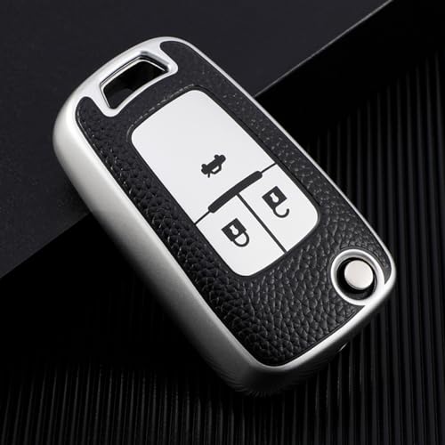 Housse de clé pliante en cuir SUFC pour Chevrolet et Opel protection chic