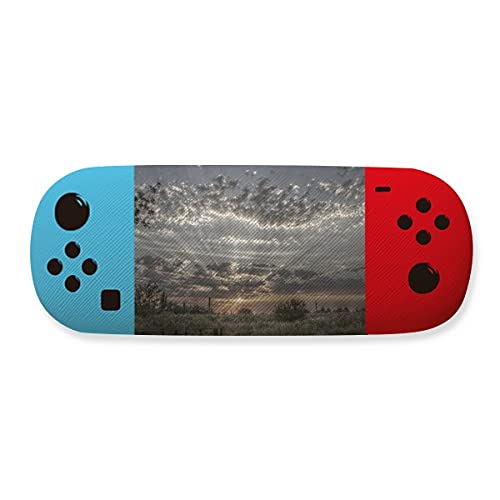 Étui de rangement pour lunettes nuages gris ciel blanc foncé rigide boîte