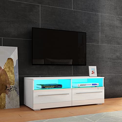 10 Best White And Grey High Gloss Tv Unit With Led Lights June 2023