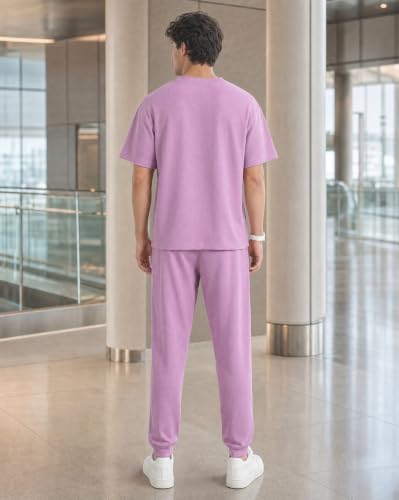 Image of Nobero Moses Oversized Co-ord Set for Men | Textured Co-ord set for men | Oversized Fit | Matching Top & Bottom | Premium Fleece Fabric | Casual & Streetwear