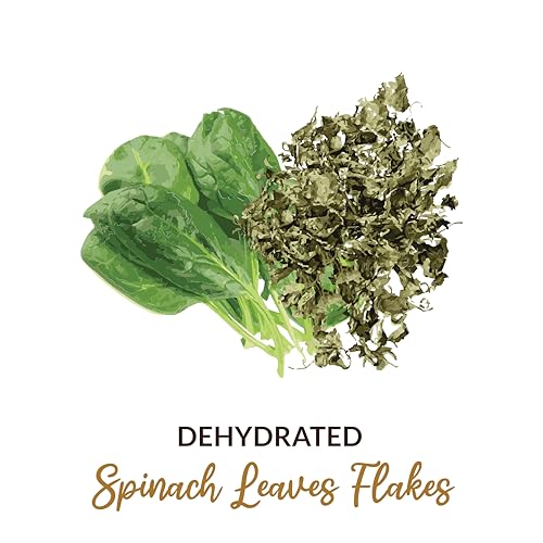 Image of SHROOTS Dehydrated Spinach (Palak) Leaves Flakes | 100% Natural & Pure Vegetarian | Machine-Dried| Nutrient-Rich & Flavorful | Ideal for Cooking, Soups, Curries & Seasoning | 60g Each Pack of 1