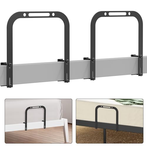 DELLAN Mattress Slide Stopper, Extra Tall Non-Slip Mattress Gripper Retainer Bar, Holder for 1.5 "x 2.9" Metal Bed Frame to Prevent Sliding (2 Pack) Bed Frame Accessory Only, Not a Mattress