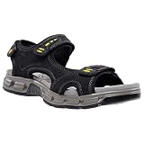 CAMEL CROWN Men's Leather Sandals Outdoor Sports Hiking Sandals Summer Open Toe Adjustable Straps Sa