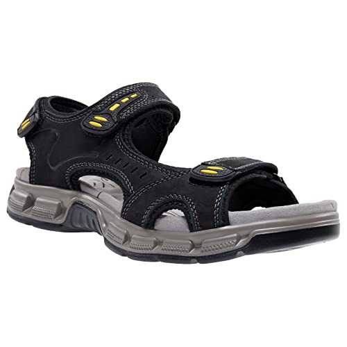 Camel Crown Men's Leather Sandals Outdoor Sports Hiking Sandals Summer Open Toe Adjustable Straps Sandals For Water Beach #TOP25