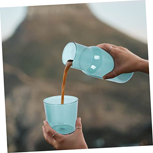 Set vaso y tetera de vidrio resistente al calor miniatura 5