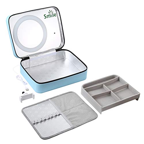 All-in-one Kosmetik Box, 3 Farbe led-Ring licht Make-up Spiegel Telefon Clip Halter Make-up Tools organisator Fall für live-Streaming Selfie -