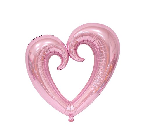 Ebtoys Foil Mylar Helium Ballon Heart Shape Balloons For Valentine's Day Wedding Party Decorations,40Inch，6-Pack #TOP2