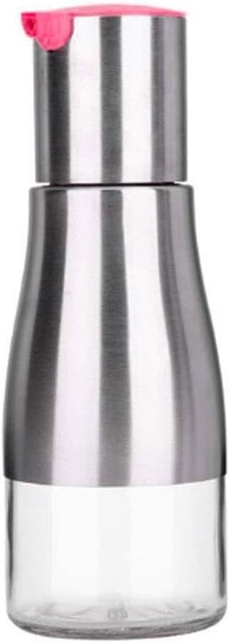 VIDI Stainless Steel Glass Bottle Leak-Proof Oiler Oil Soy Sauce Creative Seasoning Leak Proof Is Not Easy To Break