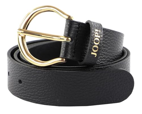 Ceinture femme Joop! en cuir véritable noir de confection supérieure