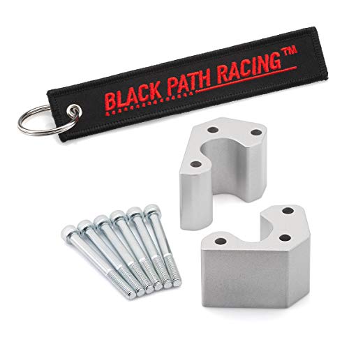 Blackpath - Fits 2008-2021 Kawasaki 1400Gtr 2" Handlebar Risers Concours 14 Zg1400 Motorcycle Handlebar Spacer Kit (Silver) T6 Billet #TOP1
