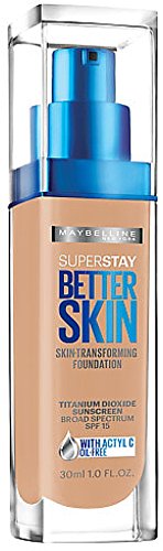 Maybelline New York SuperStay Better Skin Foundation, Natural Beige 1 oz (Pack of 2)