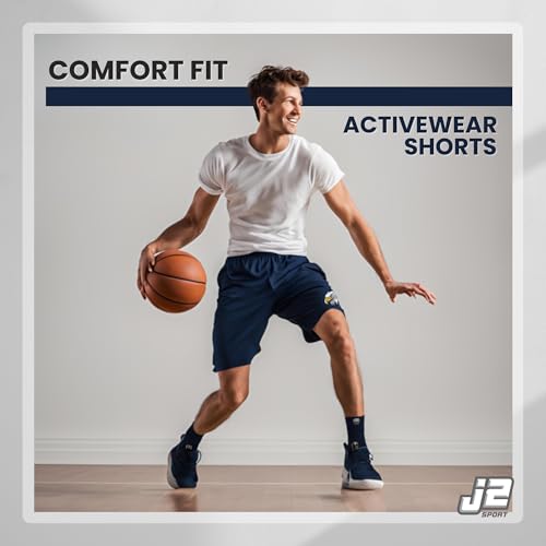 Navy Collegiate Shorts with Pocket, Officially Licensed Cotton Jersey Short3