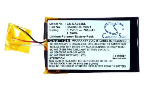 Batería de reemplazo XSP para Zen Wav BAC0603R79921 miniatura 5