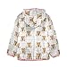 Aflyko Girls Warm Coat Cute Capybara Face Plaid Zip-Up Hoodie Fleece Outerwear Kids Pink Hooded Jacket Children's Fashion Lovely Sweatshirt, 7-8T