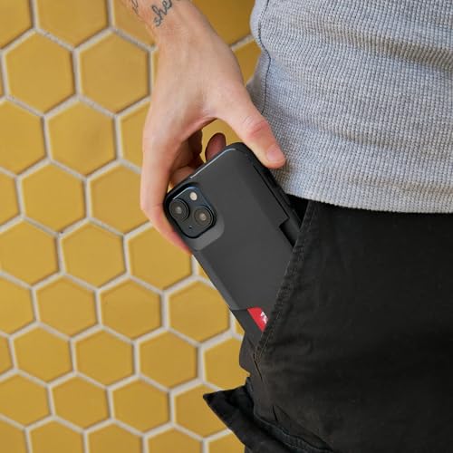 Smartish® iPhone 15 Plus Wallet Case - Wallet Slayer Vol. 1 [Slim + Protective] Credit Card Holder - Drop Tested Hidden Credit Card Slot Cover for Apple iPhone 15 Plus - Black Tie Affair by Smartish - Used condition - Image 8