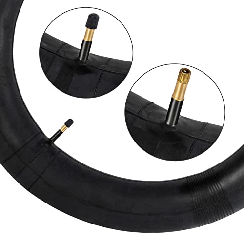 2-Pack 20" Fat Bike Tubes 20 X 4.0/4.50 Av48 Long Valve 20" Fat Bicycle Tubes Compatible With 20X4.0 20X4.1 20 X 4.25 20 X 4.30 20 X 4.40 20 X 4.50 Electric Bike/Fat Schrader Valve Bike Tire Tubes #TOP1