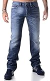 Merkmale: Modell: Safado Regular Slim-Straight 0842C Material: 100 % Baumwolle Maschinenwäsche Details: Edle Five-Pocket-Jeans von Diesel Knopfleiste mit 4 logogeprägten Knöpfen zu schließen Super Qualität, tolle Passform Am Münzgeldfach und über der rechten Gesäßtasche das Logopatch Alle Nieten haben die Diesel Logoprägung