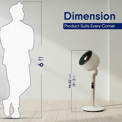 Image of AGARO Royal 3D Air Circulation Tower Fan with Mood Lamp, Ultra-Quiet BLDC Standing Fan for Home & Office Use, Touch & Remote Control, 12 Wind Speed, 5 Modes, 90˚ Horizontal & 90˚ Vertical Oscillation