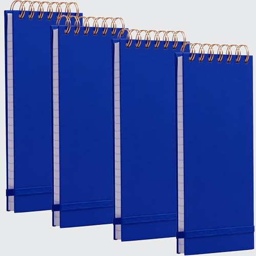 Carnet de notes à spirale bleu 22 x 9 cm rigide pour écriture et bureau