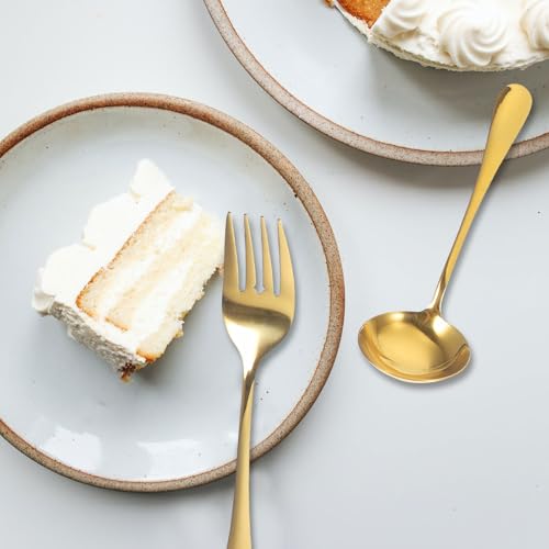 Set de couverts acier inoxydable pour service de gâteau et buffet durable